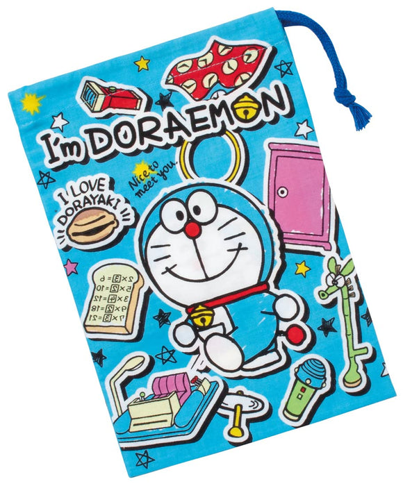 Skater Doraemon Sticker Cup Bag 21 X 15 cm - Skater KB62-A