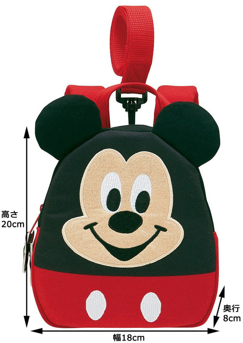 Skater Mickey Disney Rnhd1 Die-Cut Backpack in Sweatshirt Material with Harness