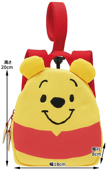 Skater Winnie The Pooh Rnhd1 Die-Cut Backpack in Sweatshirt Material with Harness