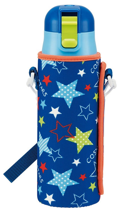 Skater Star Boy Stainless Steel Water Bottle 470ml with Cover - KSDC4-A
