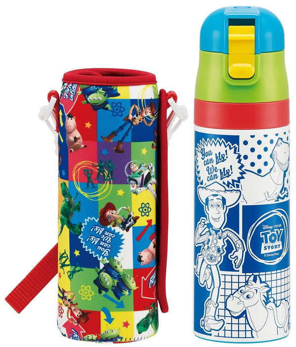 Skater Disney Toy Story 17 Stainless Steel Water Bottle 470ml with Cover