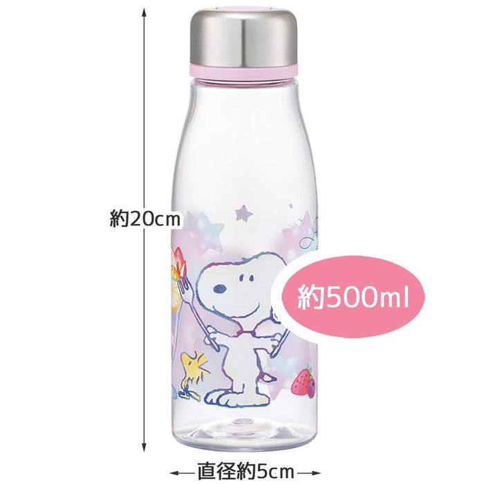 Skater 500ml Direct Drinking Water Bottle with Tea Strainer Snoopy Parfait Design
