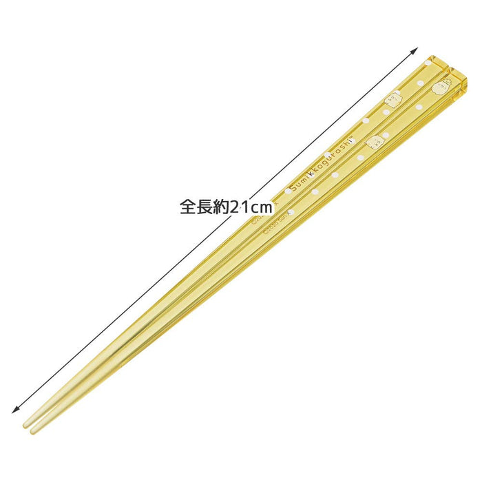 Skater 21cm Sumikko Gurashi Cat Acrylic Chopsticks - Dishwasher Safe
