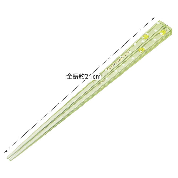 Skater 21cm Acrylic Chopsticks: Sumikko Gurashi Penguin Design - Dishwasher Safe