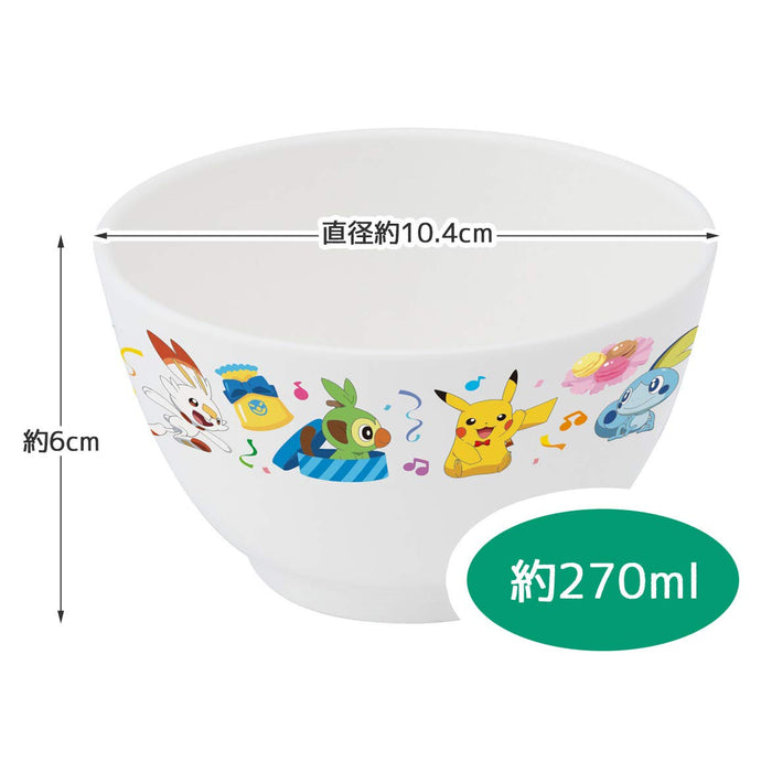Skater Pokemon Rice Bowl 270ml Silver Ion Ag+ Antibacterial Dishwasher Safe - Made in Japan