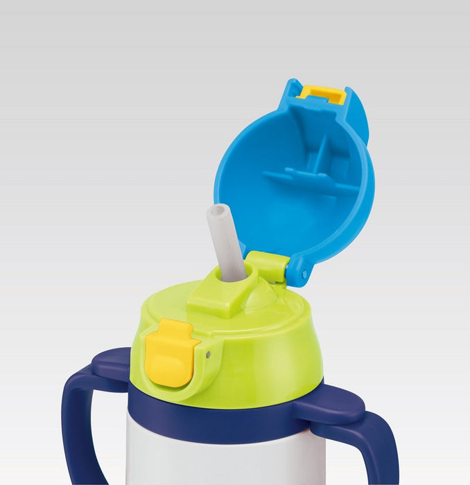 Skater Toy Story Kids Bouteille d'eau en acier inoxydable de 240 ml avec doubles poignées et paille