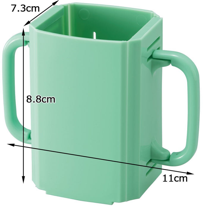 Skater Green Drink Holder - Compact 10x5.5x9cm Size with Handle DHP2