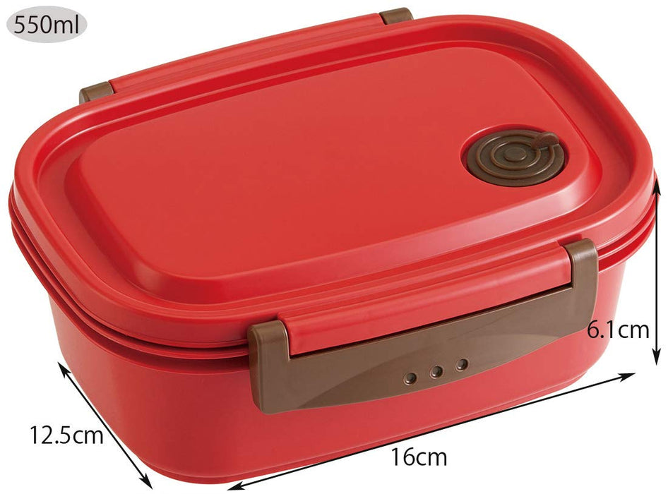 Skater Red Sealable Lunch Box - Medium Lightweight Microwave Safe 550ml Storage Container XPM4-A