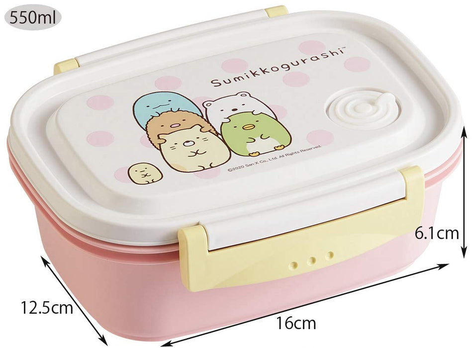 Skater Medium 550Ml Sealable Lunch Box - Lightweight Microwave Safe Sumikko Gurashi Design