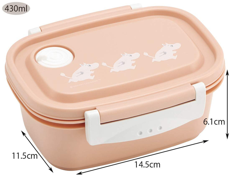 Skater Moomin 430ml Microwave Safe Easy Lunch Box - Light and Sealable Storage Container