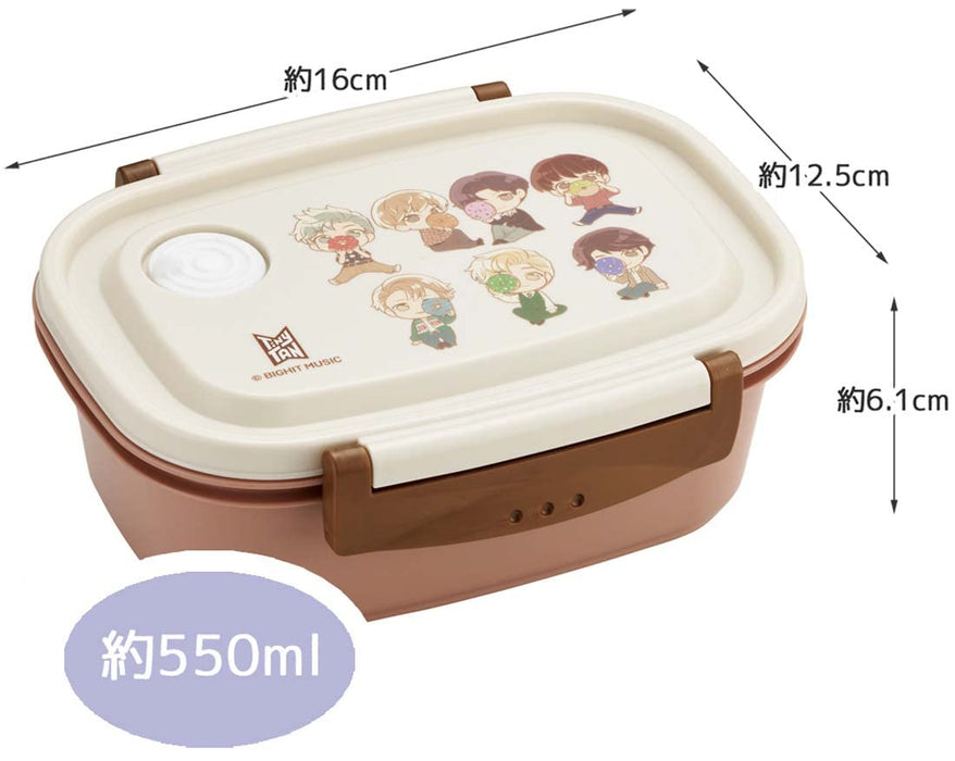 Skater Tinytan M 550 ml Lunchbox, trockene Aufbewahrung und mikrowellengeeigneter japanischer versiegelter Behälter.