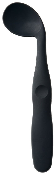Skater Curved Neck Black Spoon - Easy-To-Scoop Design - Stcs1 Model