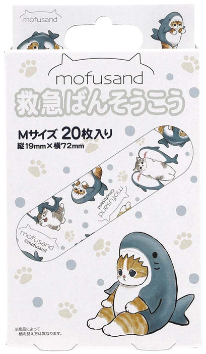 Skater Mofusand Medium Size First Aid Bandages 20 Pieces Made in Japan