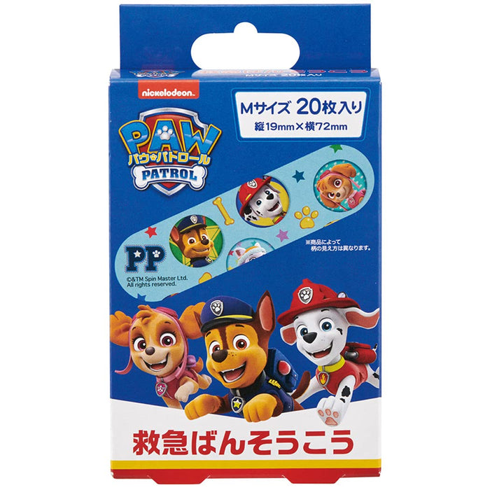 Skater Paw Patrol First Aid Bandage Pack of 20 Made in Japan