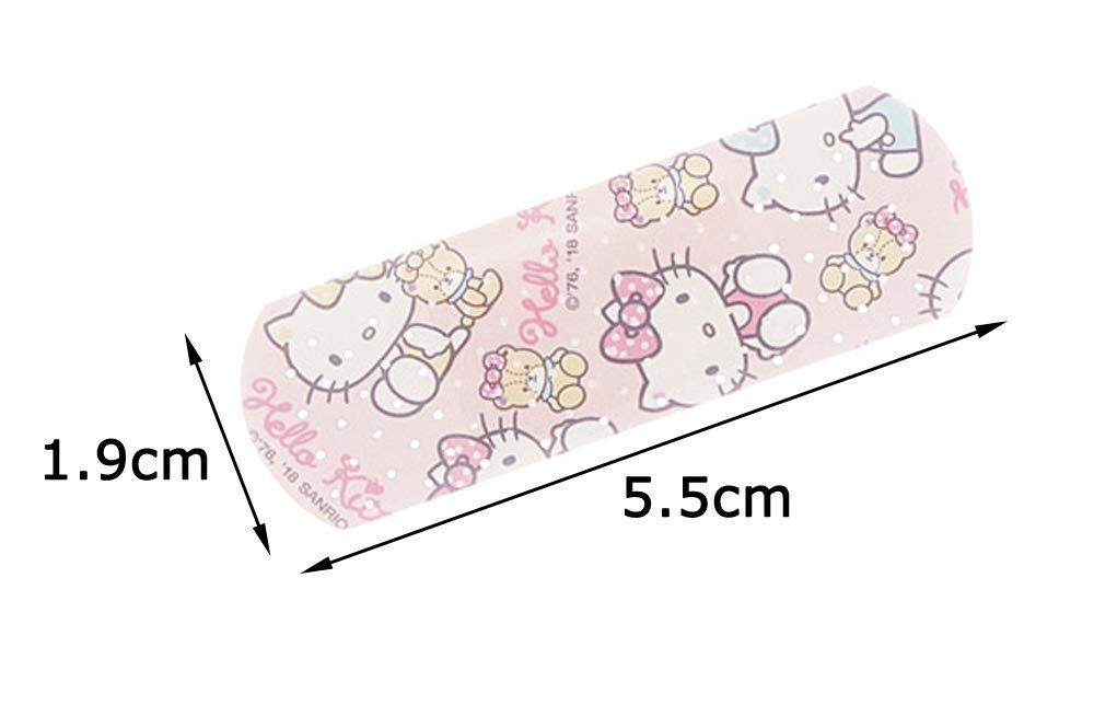 Skater Hello Kitty Pastell Erste-Hilfe-Pflaster, kleine Größe, 20 Stück