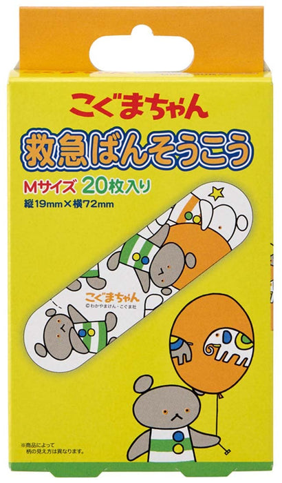 Skater Medium Size Little Bear First Aid Bandages 20 Pieces - Made in Japan