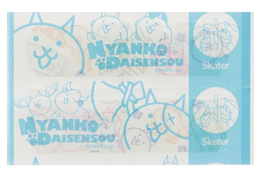 Skater Battle Cats Lot de 20 bandages de premiers secours de taille moyenne fabriqués au Japon Qqb1-A