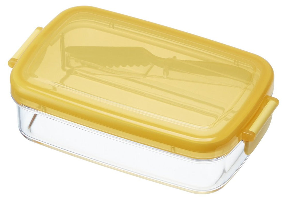 Skater Made in Japan Yellow Basic Butter Knife Case PBJ1F Fluffy Series