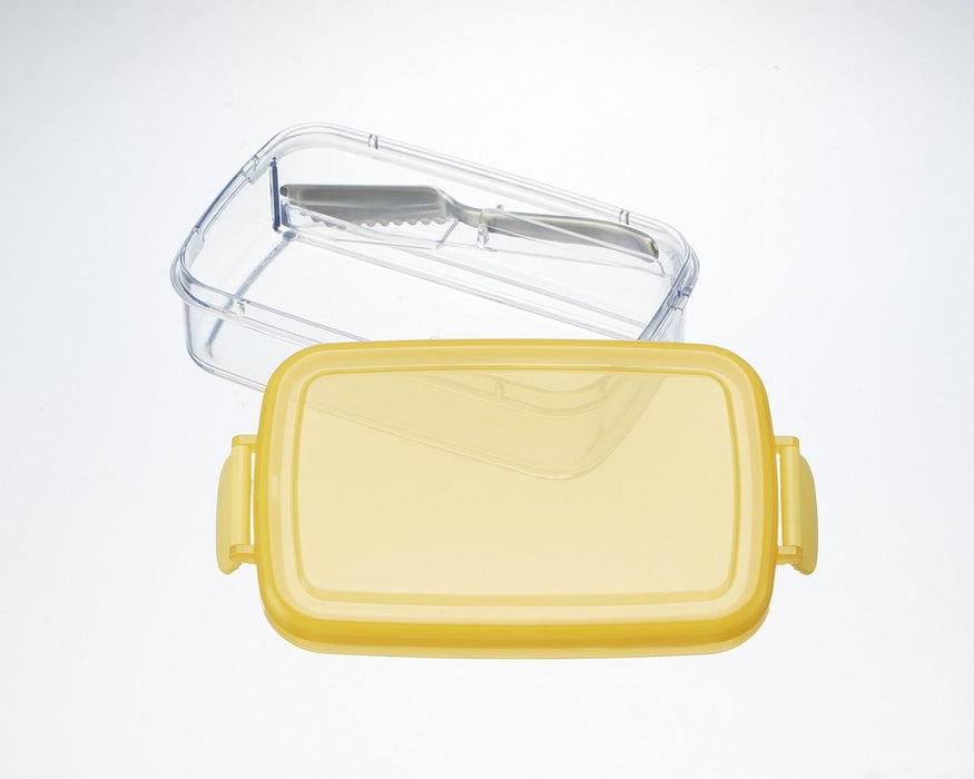 Skater Made in Japan Yellow Basic Butter Knife Case PBJ1F Fluffy Series
