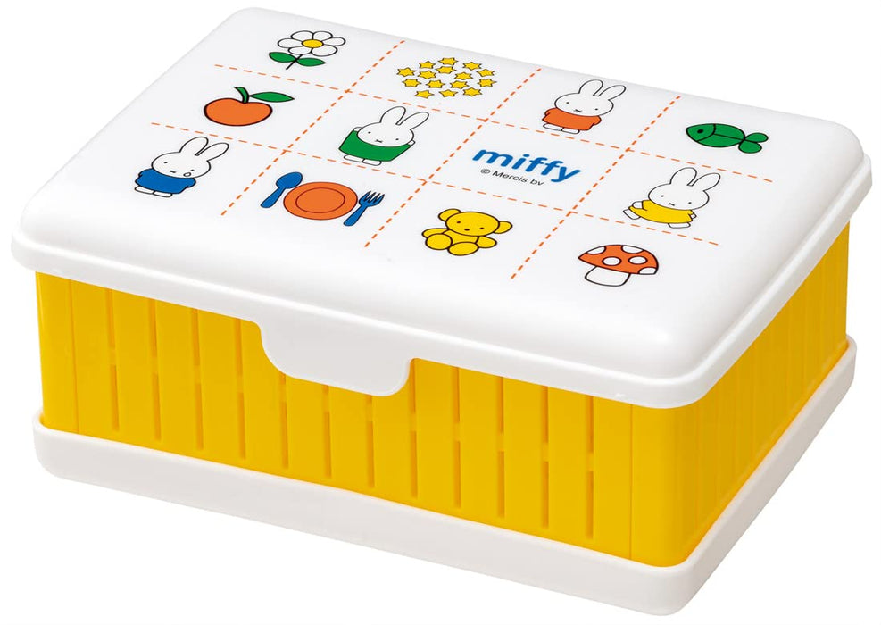 Skater Miffy Foldable Sandwich Case 12.5 x 17 x H7cm Compact and Durable