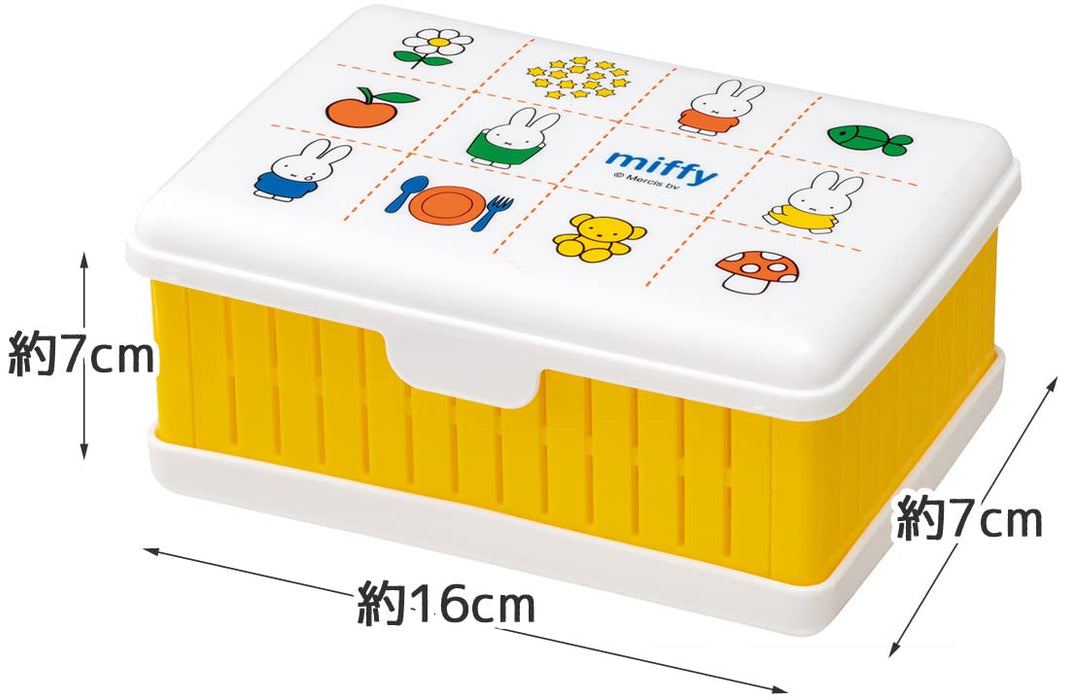 Skater Miffy Foldable Sandwich Case 12.5 x 17 x H7cm Compact and Durable