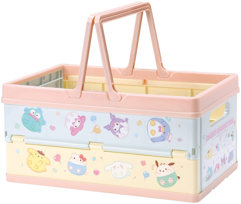Skater Funyumaru Design Foldable Toy Storage Box Stackable Basket with Handle 38x25x19.5cm - BWOT13-A