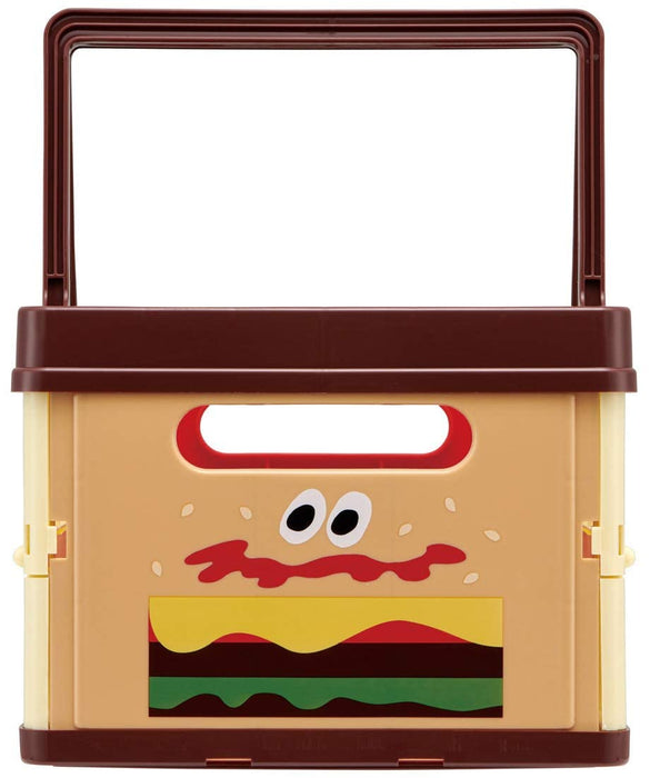 Skater Stackable Toy Storage Box with Handle Burger Conks 38X25X19.5cm Bwot13-A