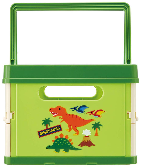 Boîte de rangement pliable pour jouets Skater Dinosaure 38x25x19,5 cm - Panier empilable avec poignée
