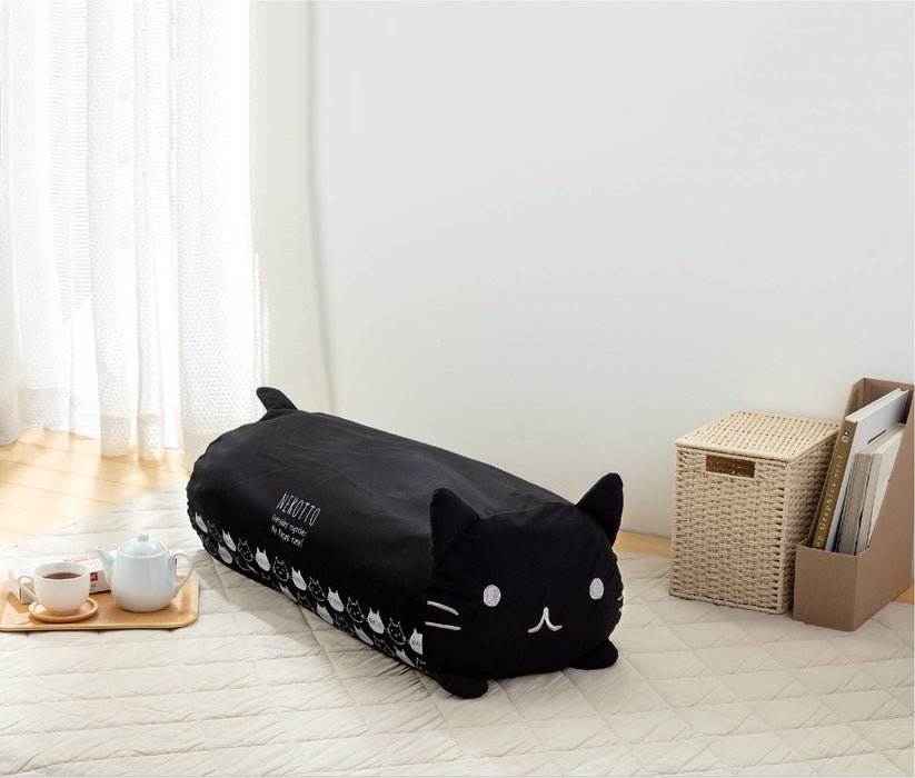 Skater Nekotto Futon Storage Cushion Pillow Cover - Space-Saving 33x37x73cm