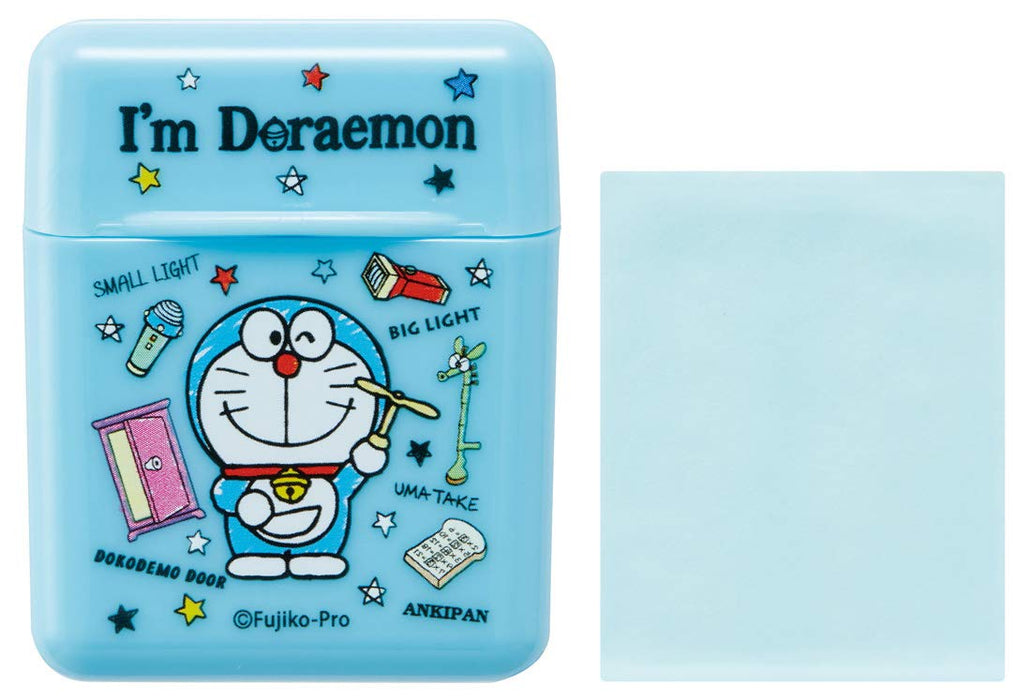 Skater Doraemon Aqua Scent Papier savon pour les mains portable 50 feuilles avec étui