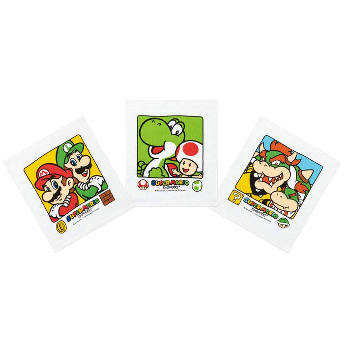 Skater 3-Pack Mario-Themed Hand Towels 20-Ounce Absorbency
