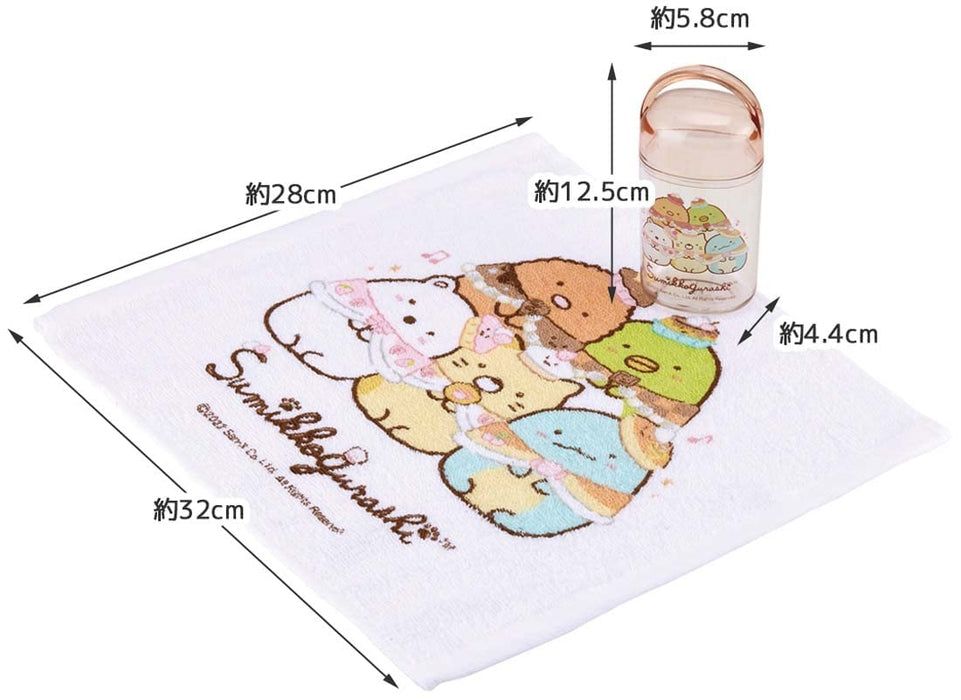 Skater Sumikko Gurashi Sweets Shop Hand Towel 32 x 30.5cm with Case - OA5AG-A