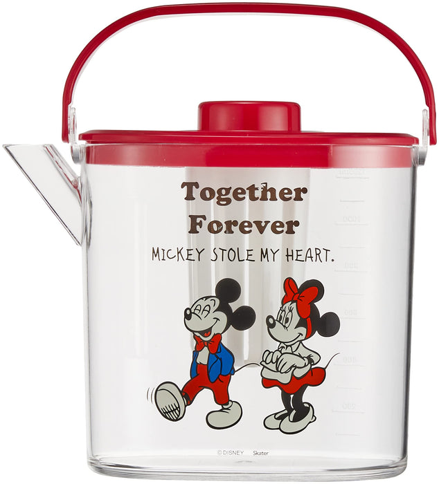 Skater 1.2L Disney Mickey & Friends Comic Heat-Resistant Cold Tea Pot with Strainer