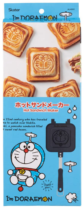 Skater Doraemon Aluminum Hot Sandwich Maker Direct Flame Easy To Clean - Alhos1-A