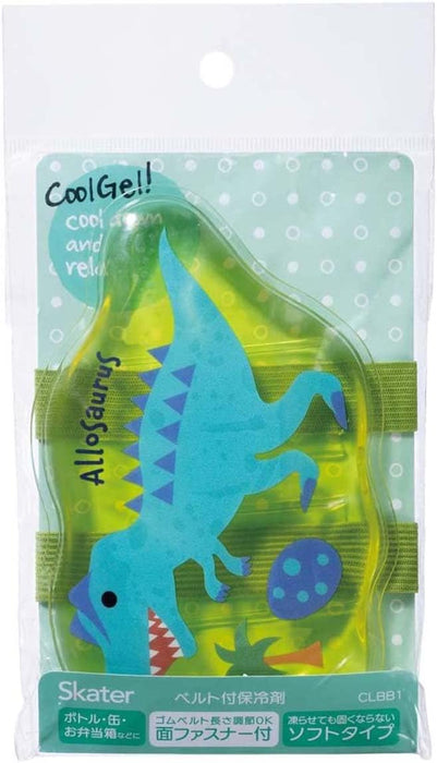 Skater Dinosaur Ice Pack with Adjustable Belt Compact Size 14x8 cm