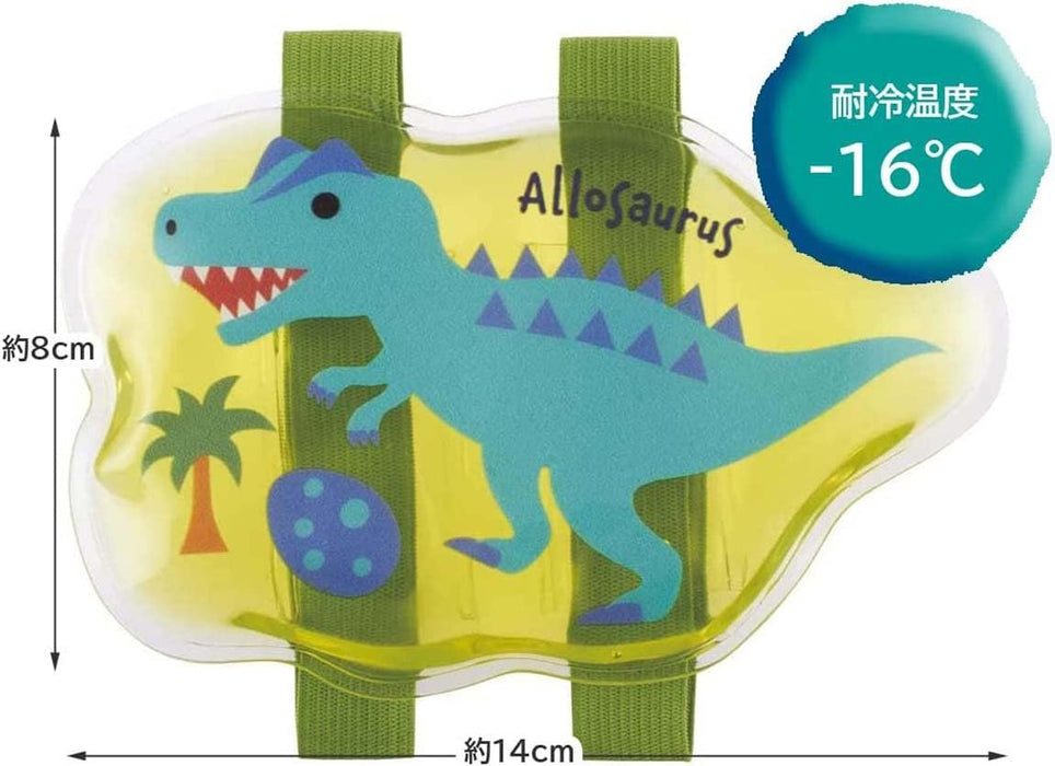 Skater Dinosaur Ice Pack with Adjustable Belt Compact Size 14x8 cm