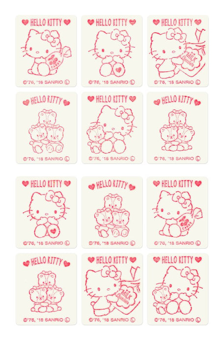 Autocollants anti-insectes Skater Hello Kitty 72 feuilles 11,4x19,5x0,4 cm fabriqués au Japon