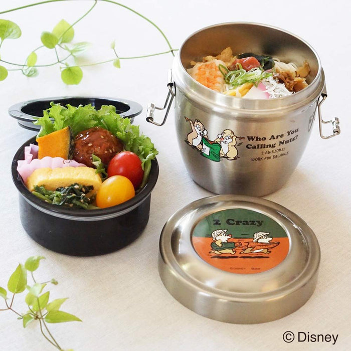 Skater Disney Chip & Dale 550ml Stainless Steel Insulated Lunch Box Bowl