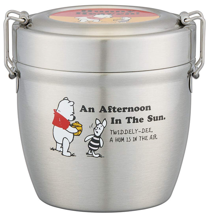 Skater Winnie The Pooh Stainless Steel Insulated Lunch Box 550Ml Rice Bowl