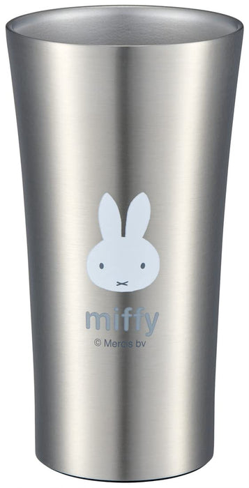 Skater 400ml Insulated Stainless Steel Tumbler Miffy Monotone Mug Stb4N-A