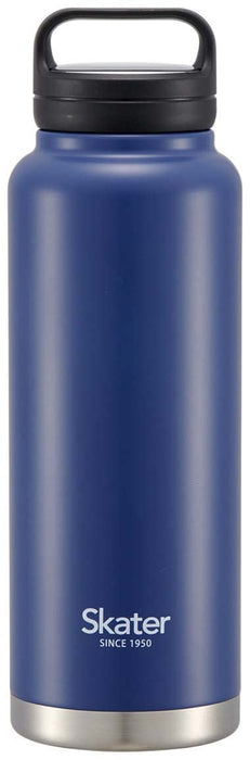 Bouteille isotherme en acier inoxydable Skater 1200 ml avec poignée à vis bleu marine