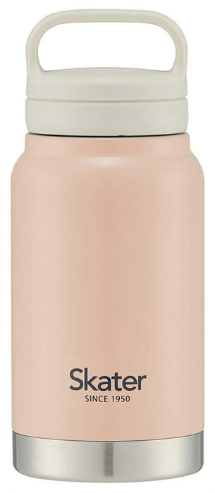 Skater 350ml Insulated Stainless Steel Mug Bottle in Dull Pink with Screw Handle