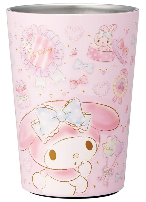 Skater 400ml Stainless Steel Tumbler - Insulated My Melody Happiness Girl Design