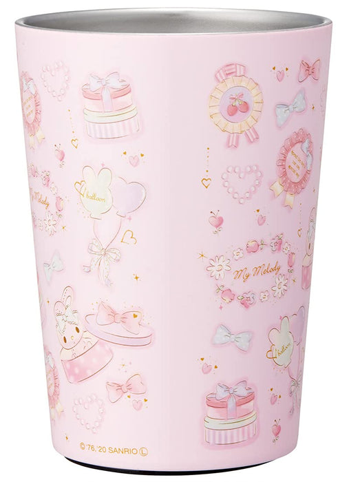 Skater 400ml Stainless Steel Tumbler - Insulated My Melody Happiness Girl Design
