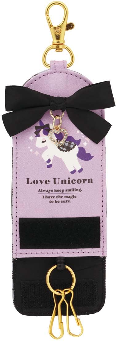 Skater Unicorn Key Case with Reel Holder for School Bags Zkc1-A