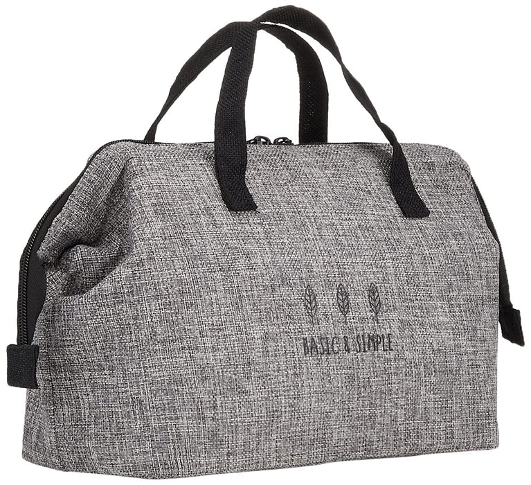 Skater Black Linen-Style Cooling Purse Lunch Bag Fits Large Boxes Size 26x13x19 cm Kgaj2