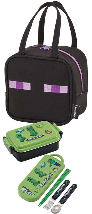 Skater Enderman Minecraft Lunch Bag with Mini Pocket 32 x 12 x H21cm - KNBP1