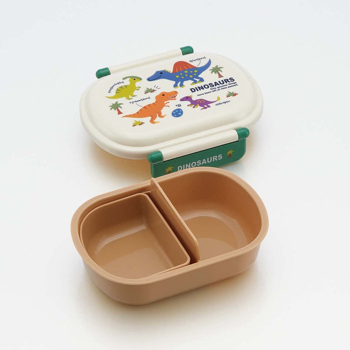 Skater Dinosaur Picture 360Ml Antibacterial Children's Lunch Box - Made in Japan