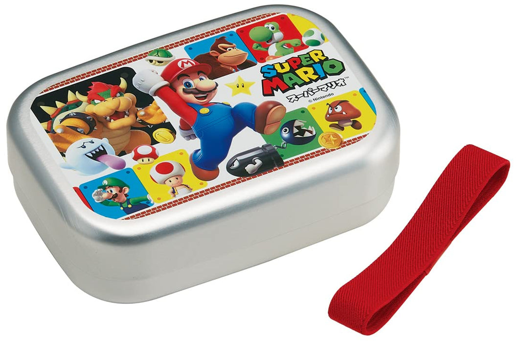 Skater Super Mario 370ml Lunch Box - Japan-Made Aluminum for Kids Warmer Compatible