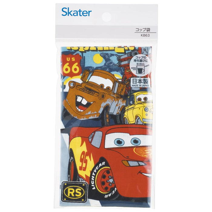 Skater Disney Cars Lunch Box and Cup Bag Set 24 Kb63-A